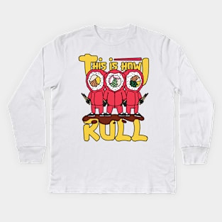 This How I Roll, Sushi Lover Kids Long Sleeve T-Shirt